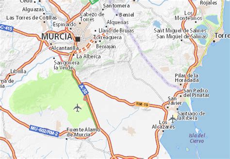 murcia carte|MICHELIN Murcia map